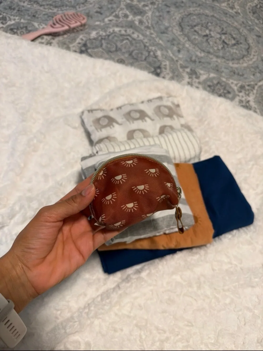 Mixed Baby Swaddle & Blanket Bundle - Navy, Mustard, Gray, Cream